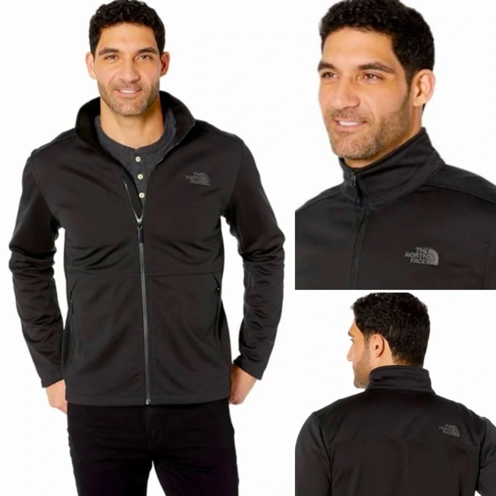 Men’s The North Face Apex Canyonwall Full Zip Jacket in Black Size Large